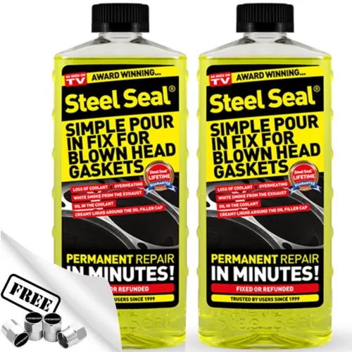 2 x Steel Seal Car Head Gasket Engine Block Repair For 2100cc-4000cc Engines +CP