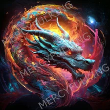 Dragon - Digital AI Art Image (4k HD) High Resolution Print Download