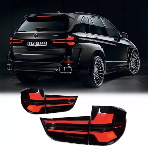 For BMW X5 F15 2014-2018 Rear Brake Lamp LH+RH Black Smoked LED Tail Lights - Bild 3 von 14