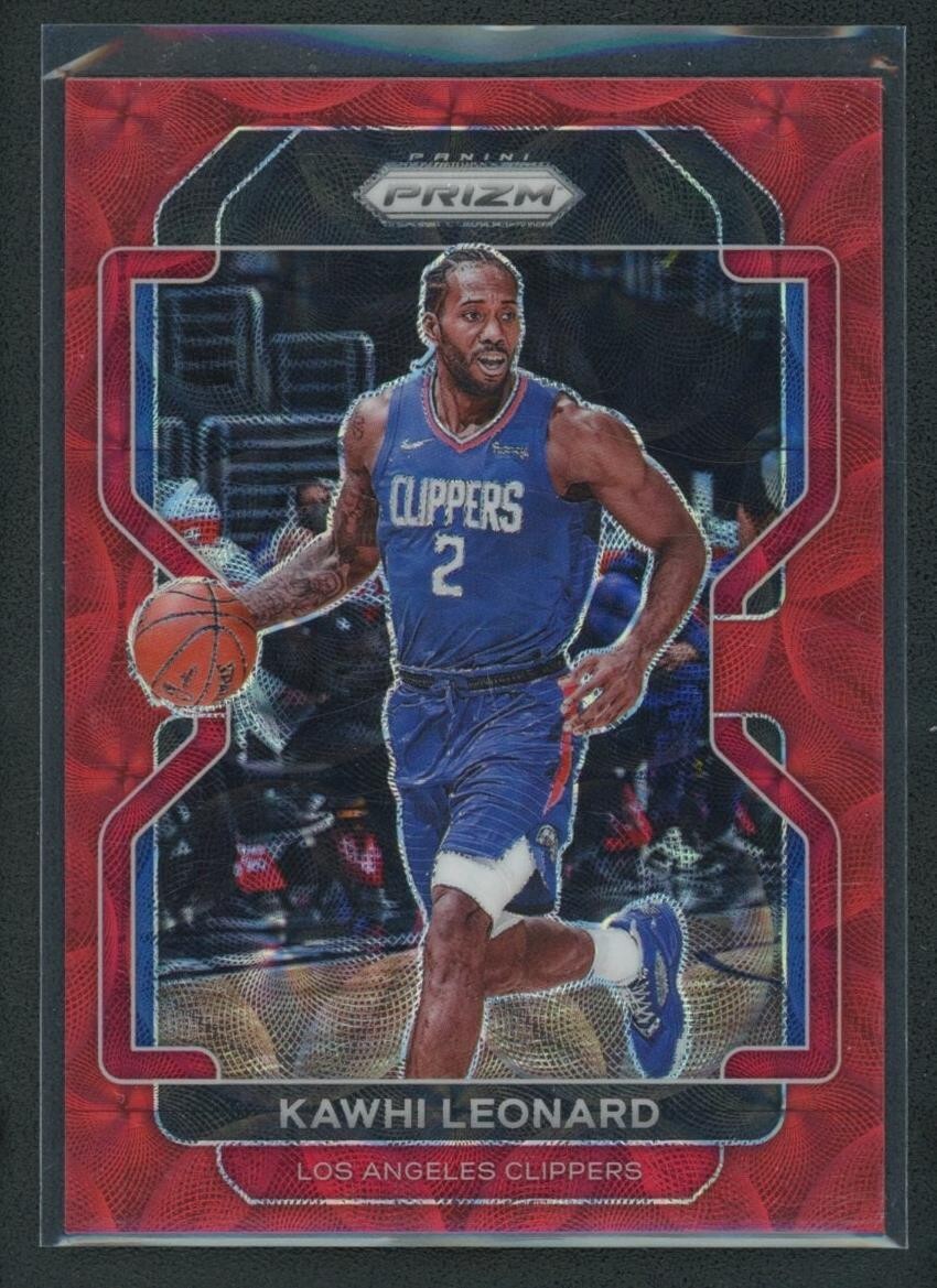 2021-22 KAWHI LEONARD 27/88 PANINI PRIZM CHOICE RED