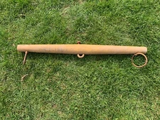 Vintage 34” Wood Ox Mule Horse Single Tree Yoke Farmhouse Primitive Yelllow