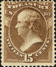 US #O079 MHR 1873 Treasury Official Daniel Webster