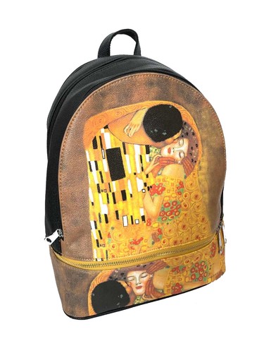 Zaino Donna Pelle Grande il Bacio di Klimt Zainetto Donna Quadro Famoso  Arte | eBay
