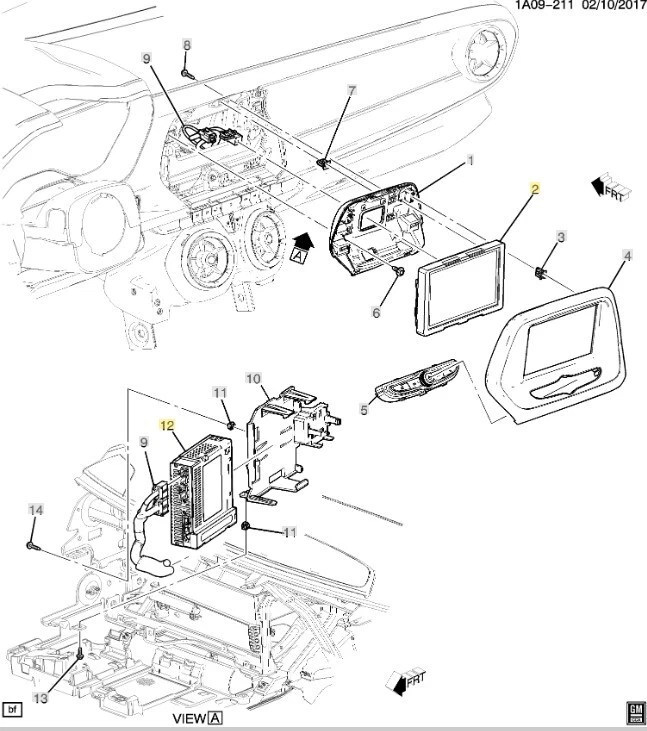 84582510 Dash Audio Radio Pantalla Táctil Chevrolet Camaro 2019-2022 Foto 2 de 4