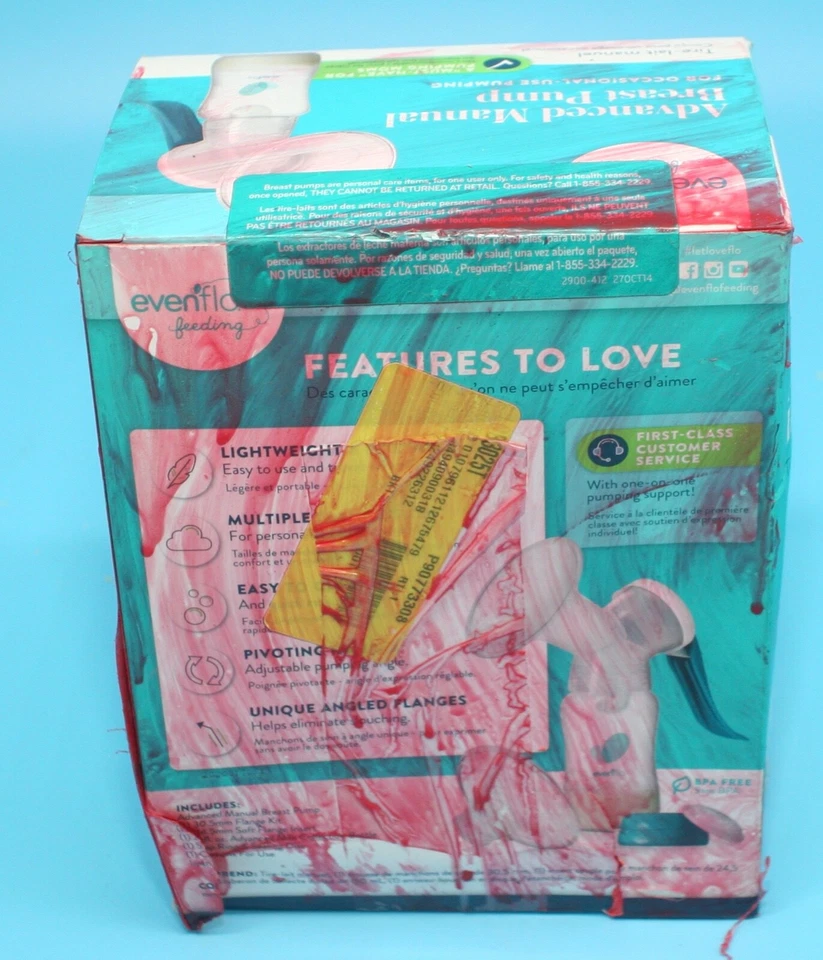 EVENFLO ~ Advanced Manual Breast Pump ~ BPA Free ~ Lightweight ~ Pivoting Handle - Image 3 of 4