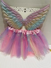 Toddler Fairy - Unicorn Colorful- Skirt- Wings - Girls Unicorn - Party Dress