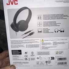 JVC - On-Ear Wired Headphones with USB-C Connection HAS33UCB - Black
