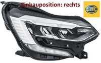 Hella 1EX013930-821 Hauptscheinwerfer Rechts Scheinwerfer FüR Renault