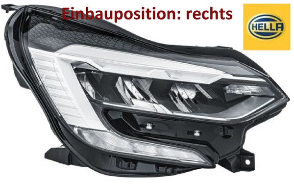 Hella 1EX013930-821 Hauptscheinwerfer Rechts Scheinwerfer FüR Renault-image