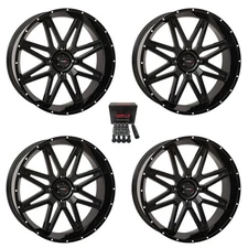 System 3 ST-7 20" Wheels Gloss Black Sportsman 550 850 1000