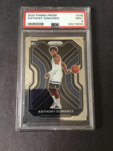 2020 Prizm Anthony Edwards Rc #258 PSA 9 Timberwolves