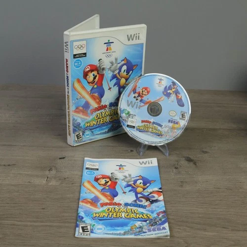 Mario & Sonic at the Olympic Winter Games (Wii, 2009) CIB Good Condition