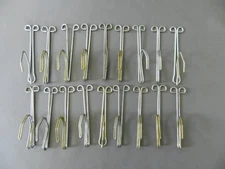 Vintage 3 Inch Pinch Pleat Drapery Hooks 1-1/2 Drop ~ Lot of 18 Used, Good