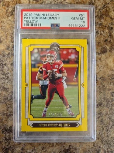 2019 Panini Legacy - Patrick Mahomes II #51 Yellow /165