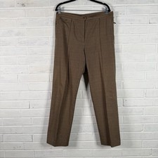 Vintage Lauren Ralph Lauren Pants Womens 14 Brown Glen Plaid Cotton Academia LRL