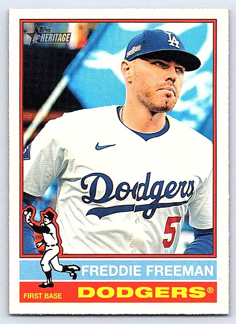 FREDDIE FREEMAN  DODGERS   2025 TOPPS HERITAGE #206
