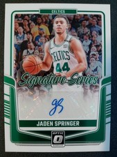 2024-25 Panini Donruss Optic Signature Series Auto Jaden Springer # SS-SPR