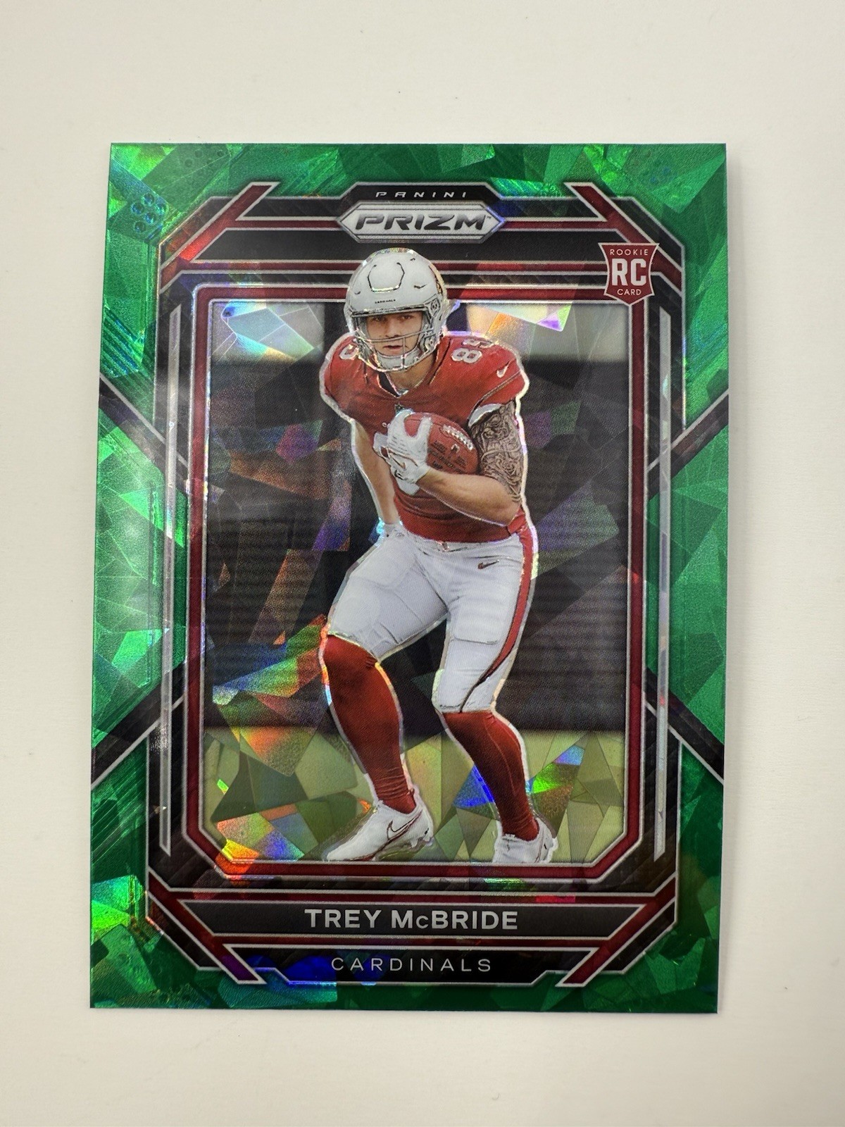 2022 Panini Prizm - Trey McBride #327 Green Cracked Ice (RC)