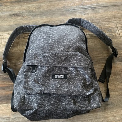 Pink By Victoria Secret Backpack Marble Gray School Bag, Gym 