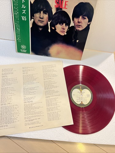 BEATLES FOR SALE AP 8442 Apple RED WAX Original Inner Lyrics Obi Vinyl From JP - Bild 9 von 11
