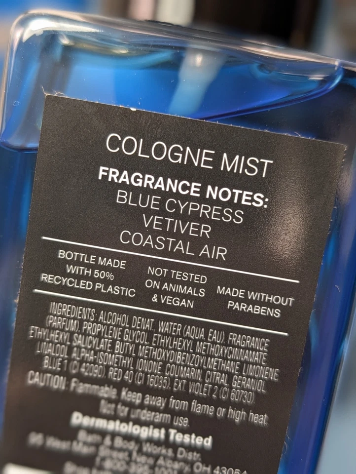 Ocean 11 Pc Set Bath & Body Works Mens Cream Cologne Spray Beard Wash Deodorant - Image 3 of 4