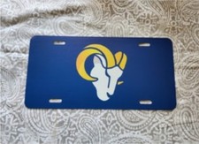 Los Angeles Rams Football Novelty License Plate Tag 6x12 In