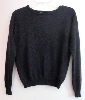 Brandy Melville 100% Cashmere Charcoal Cropped Super Soft Sweater XS/S
