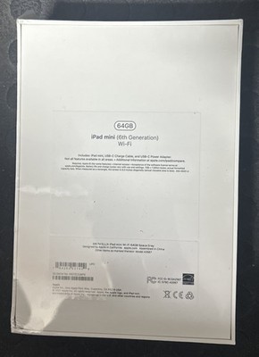 Apple iPad mini (6th Generation) A2567 64 GB, Wi-Fi, 8.3 in