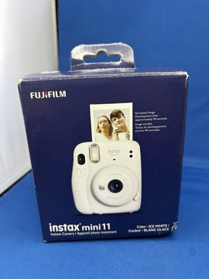 Fujifilm Instax Mini 11 Instant Camera Ice White Auto Exposure Flash Selfie