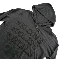 Disney Cotton Blend Haunted Mansion Hoodie Sweatshirt Gray   Medium