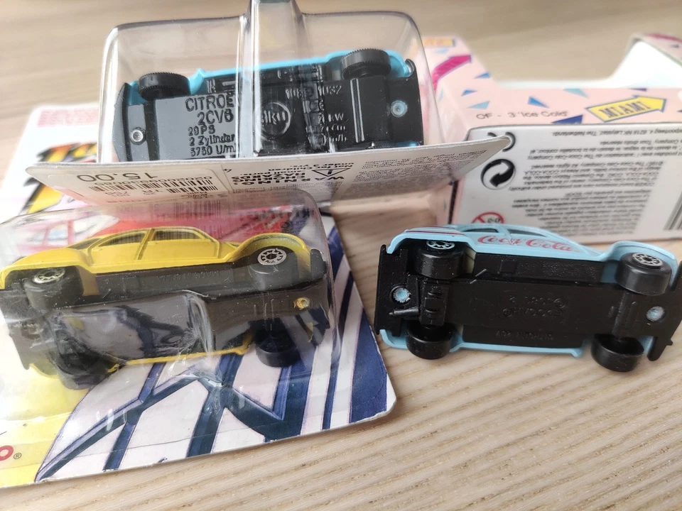 LOT de 3 Citroën 2CV à l’échelle 1:64 – Coca-Cola, Siku, Maisto - Photo 3/4