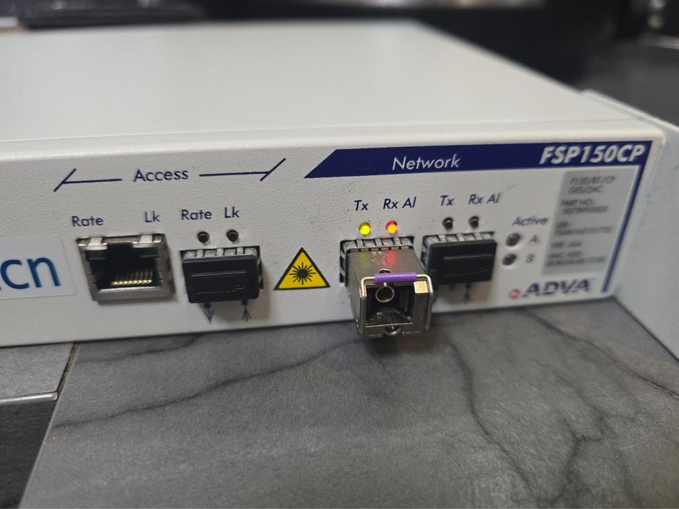 Adva FSP150CP Fibre Optics Access Switch / SFP B1490S Gigabit Module ...