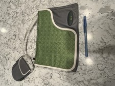 JJ Cole Pacifier Holder  Diaper Changing Pad Folds Side Pocket  Zipper Pocket