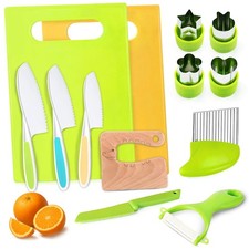 13PCS Toddler Knife Set- Kids Knifes for Real Cooking,Montessori Toy Safe Kit...