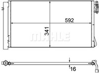 Mahle AC 414 001S Kondensator, Klimaanlage FüR BMW 3 Touring (E91)
