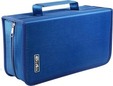 DVD Case, 128 Capacity CD/DVD Case Wallet Binder Storage Holder Booklet for Car