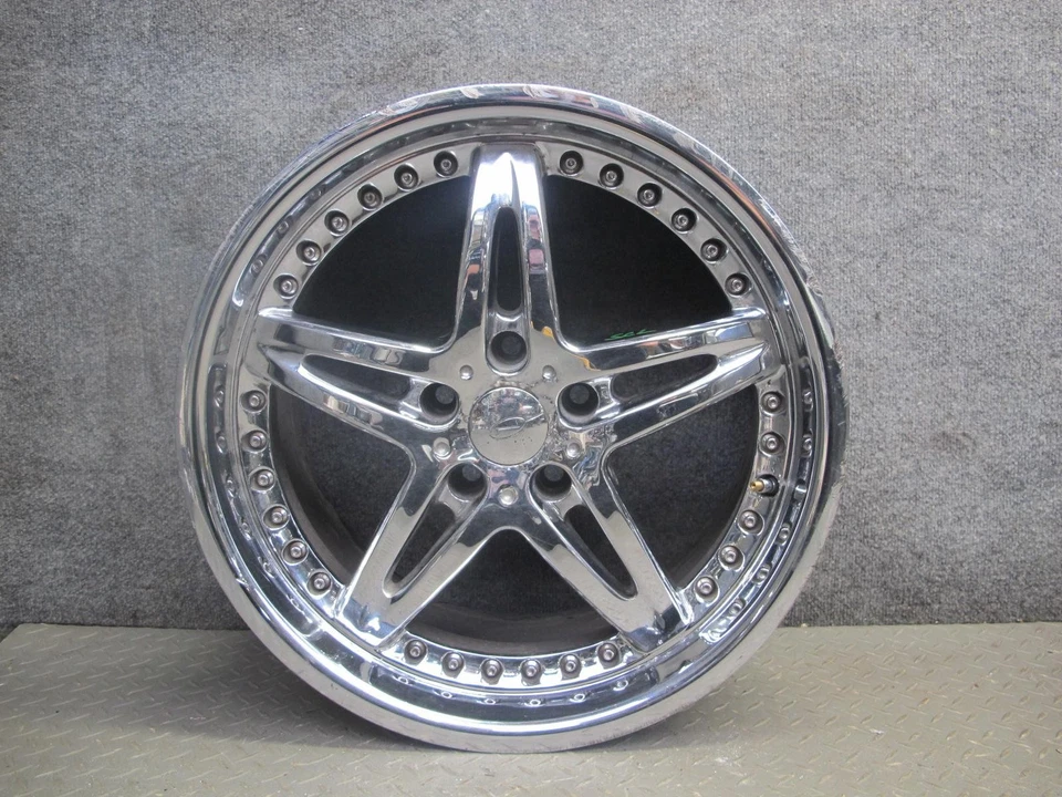 JUEGO DE 4 LLANTAS CROMADAS MHT R18 18" 18X8.5J ET34 18X10J ET40 5X114.3 Foto 3 de 4
