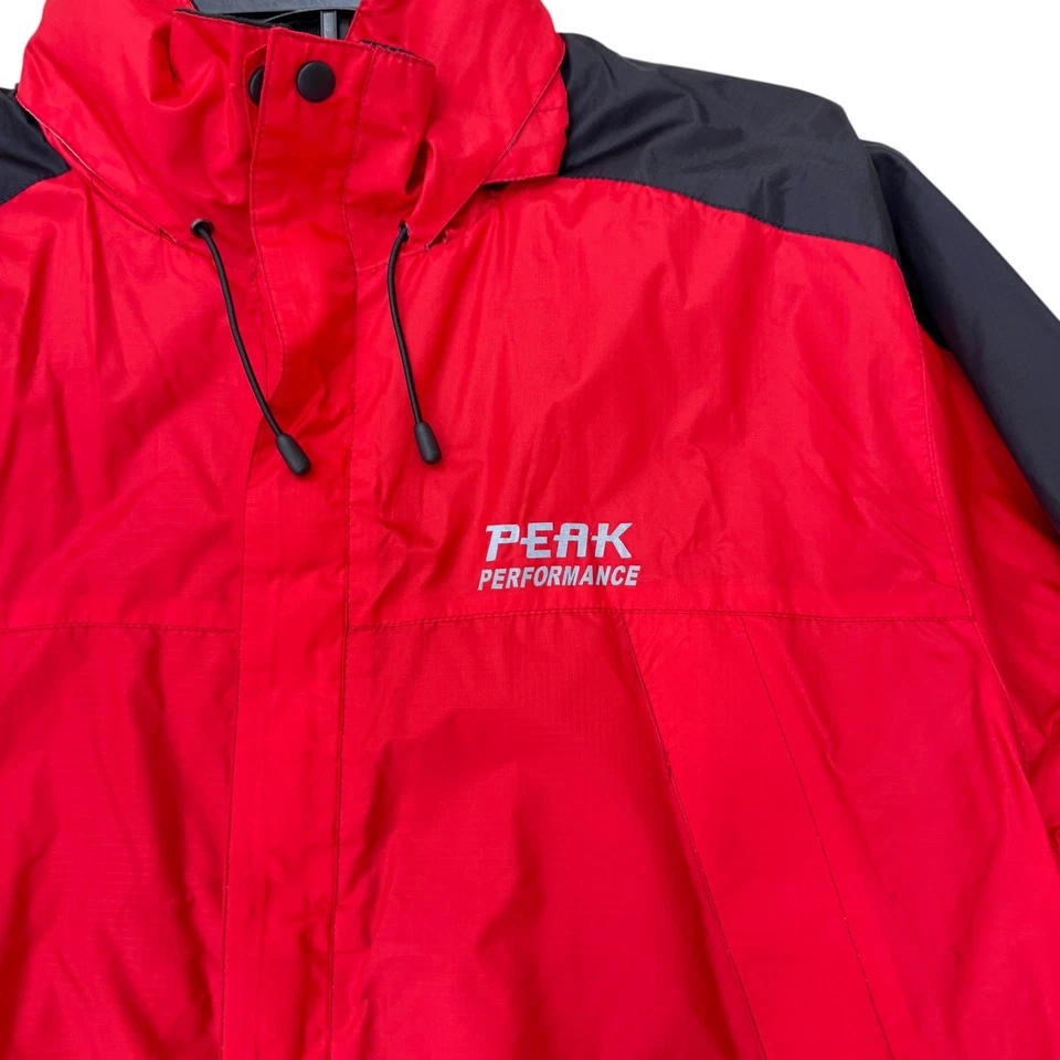 复古 Peak Performance Gore 防风夹克男式 XXL 2XL — 第 3/4 张图片