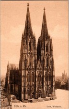 Postcard Cologne Cathedral Westside Cologne Germany Unposted