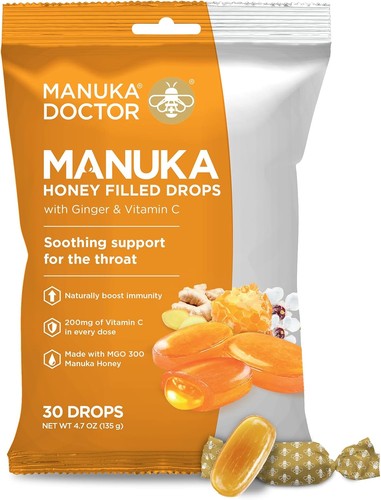 Manuka Doctor Cough Drops, Manuka Middles, 30 Drops (Pack of 1) Throat Lozenges