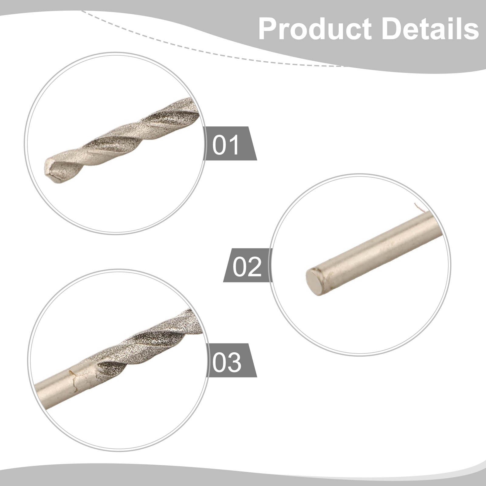 10 Pezzi Keen Edged Trapano con Filettatura Scanalatura Design per Rapida Scarico Trucioli