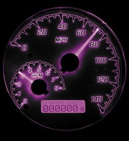 Sistema de calibre analógico Dakota Digital serie MVX - negro/gris/cromo motocicleta Foto 4 de 4