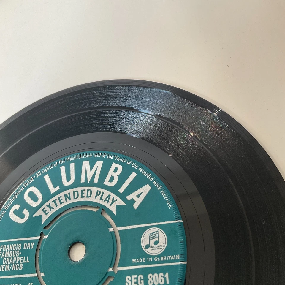 The Shadows - Mustang - 1961 EP Columbia SEG 8061 7" Vinyl EX Pic Sleeve 1S 1st Foto 3 de 4