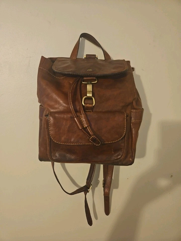 VG The Bridge Italy Genuine Leather Backpack - Image 3 of 4