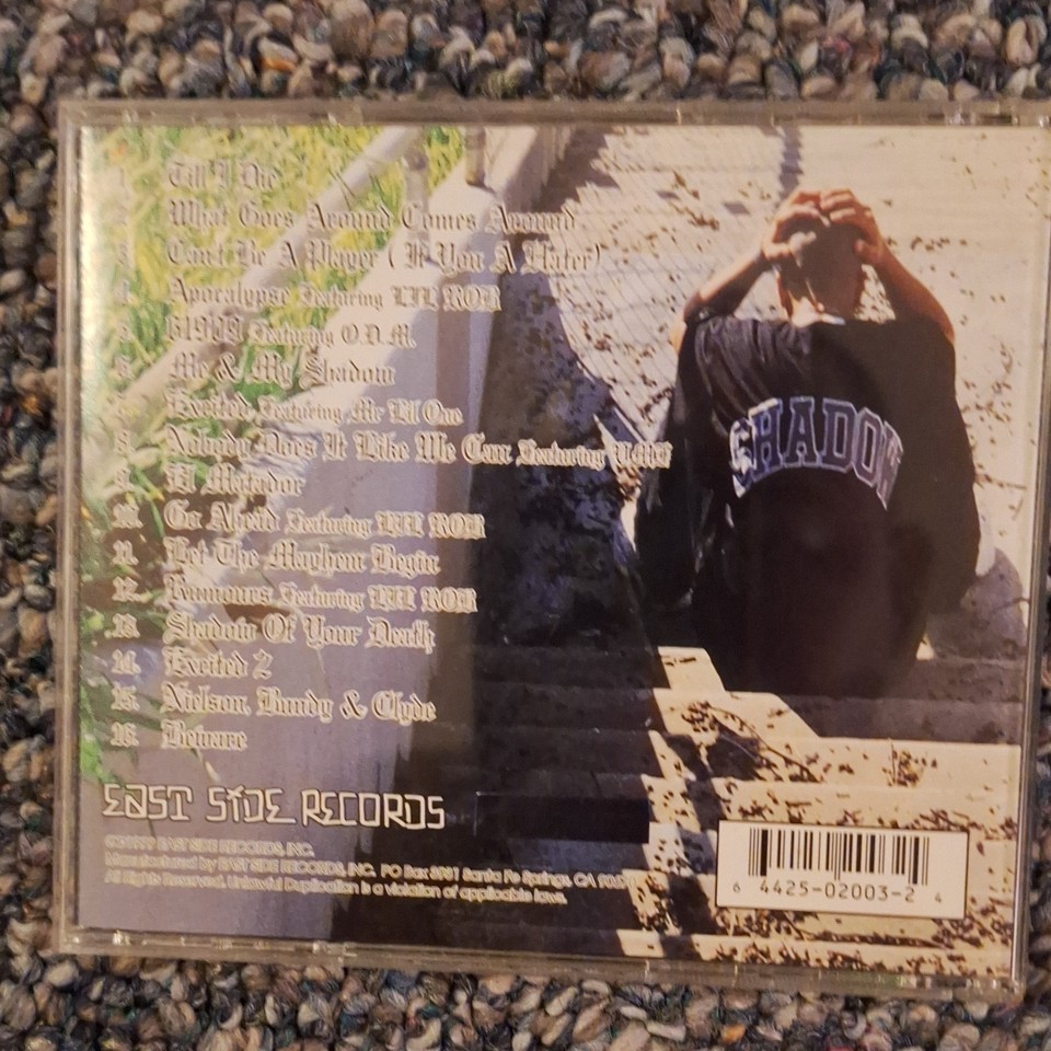 Mr. Shadow Rap Hip-Hop CD Album Till I Die 1999 East Side Records Jewel ...