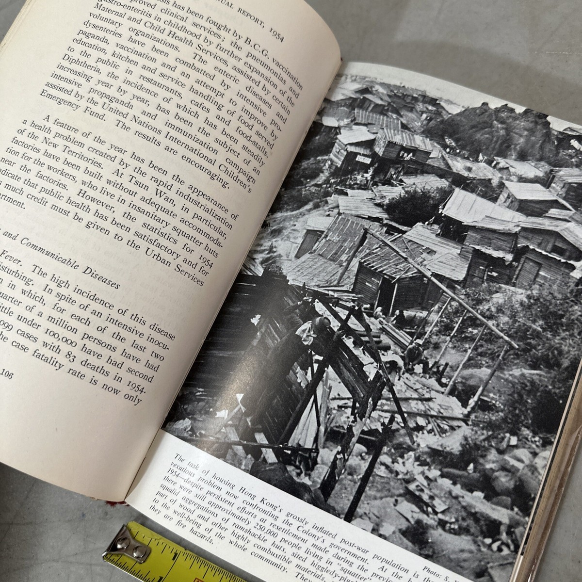 Rare 1954 Hong Kong Annual Report Book Map Pictures Crown Rare 1954 Hong Kong Annual Report Book Map Pictures Crown