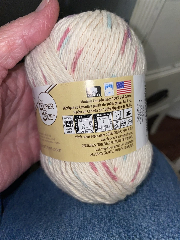 Sugar'n Cream Hilo Ombres Popurrí 1 Bola Pequeña de Hilo de Algodón de Lirio Foto 2 de 4
