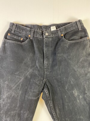 Levis 550 Mens 40 x 30 Black Denim Jeans Vintage Y2K Relaxed