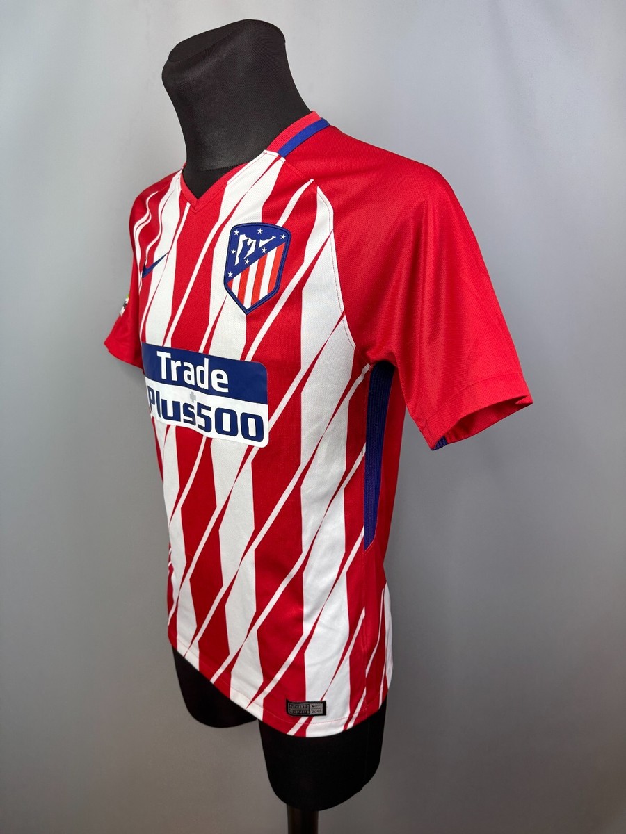 Atlético de Madrid uniform jersey shirt 2007-08 Atletico Madrid Home Shirt Forlan #7 - 4/10 - (S)