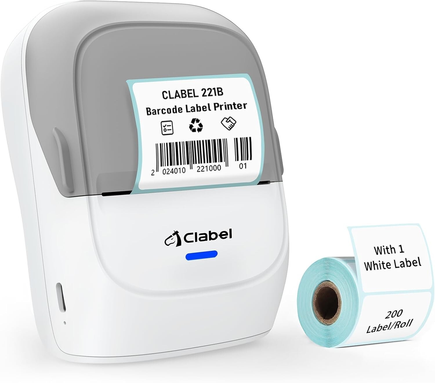 Bluetooth Label Maker Machine Portable Thermal Printer with Tape-image